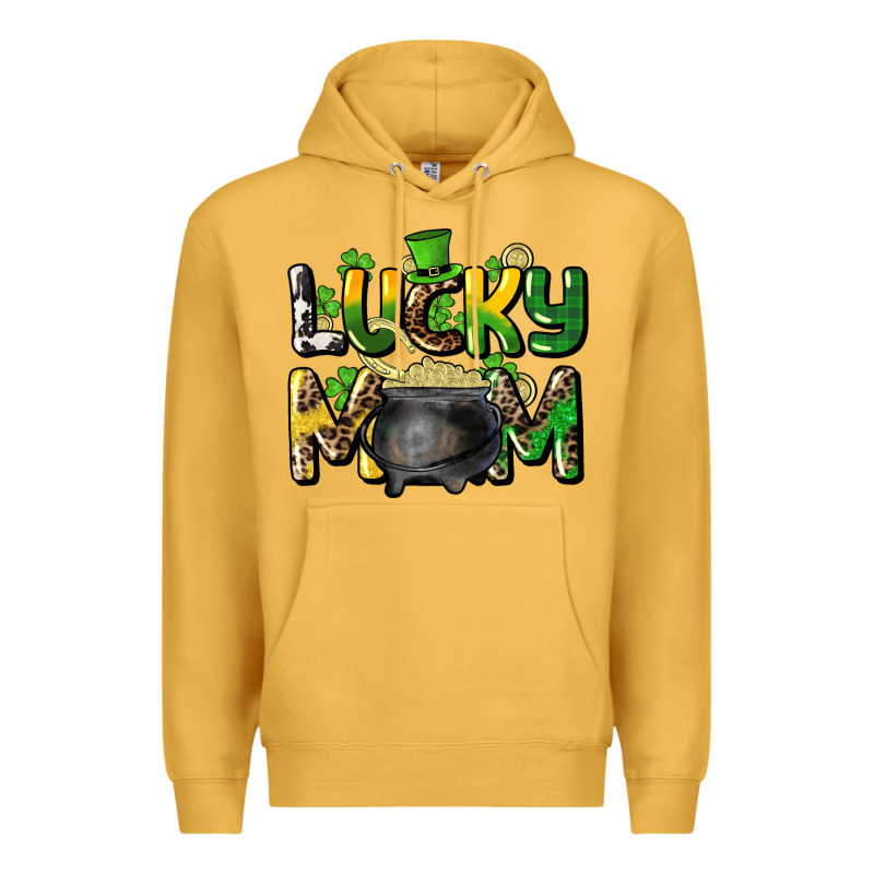 Lucky Mom St. Patrick's Premium Hoodie by HowdyJamesFarm | Teevron