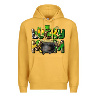 Mustard lucky mom St. Patrick's Premium Hoodie - HowdyJamesFarm
