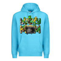 Ocean Blue lucky mom St. Patrick's Premium Hoodie - HowdyJamesFarm