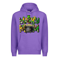 Purple lucky mom St. Patrick's Premium Hoodie - HowdyJamesFarm