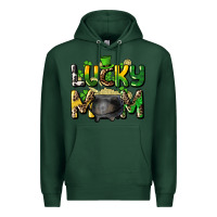 Sports Green lucky mom St. Patrick's Premium Hoodie - HowdyJamesFarm