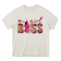 Cream girl boss afro black woman Heavy Core Tee - NancyCooperArtShop