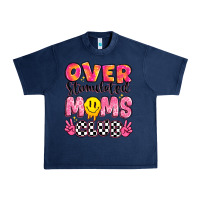 Navy over stimulated moms club Urban Heavy Tee - JahusDesignShop