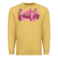 Antique Gold Faith Breast Cancer Premium Sweatshirt - FaDigitalArtStudio