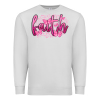 Dove Grey Faith Breast Cancer Premium Sweatshirt - FaDigitalArtStudio