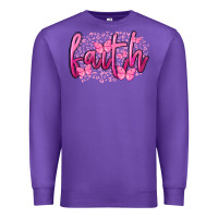 Purple Faith Breast Cancer Premium Sweatshirt - FaDigitalArtStudio