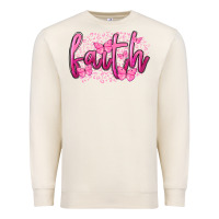 Sandshell Faith Breast Cancer Premium Sweatshirt - FaDigitalArtStudio