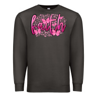 Smoke Faith Breast Cancer Premium Sweatshirt - FaDigitalArtStudio