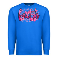 True Royal Faith Breast Cancer Premium Sweatshirt - FaDigitalArtStudio