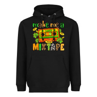 Black Make me a mixtape St. Patrick's Day Heavyweight Hoodie - OliviaCreatesArt