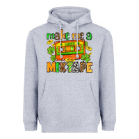 Heather Grey Make me a mixtape St. Patrick's Day Heavyweight Hoodie - OliviaCreatesArt