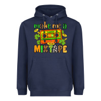 Navy Make me a mixtape St. Patrick's Day Heavyweight Hoodie - OliviaCreatesArt