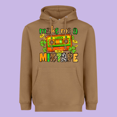 Make Me A Mixtape St. Patrick's Day Heavyweight Hoodie Designed By Oliviacreatesart