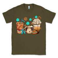 Army Green dog coffee cups with  food container bbs Classic Tee - BundleAndBundleShop