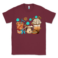 Burgundy dog coffee cups with  food container bbs Classic Tee - BundleAndBundleShop