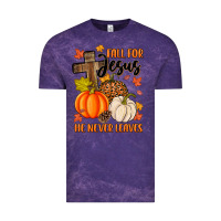 Cloud Purple fall for jesus he never leaves Vintage Tee - MaliasSmallBusiness