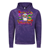 Cloud Purple dia de los muertos Vintage Hoodie - MaliasSmallBusiness