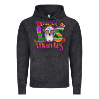 Vintage Black dia de los muertos Vintage Hoodie - MaliasSmallBusiness