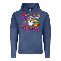 Vintage Denim dia de los muertos Vintage Hoodie - MaliasSmallBusiness