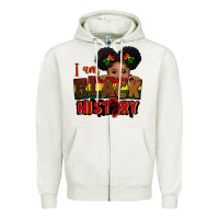 Oatmeal Heather i am black history black girl peekaboo juneteenth Zipper Hoodie - CowGirlArtShop