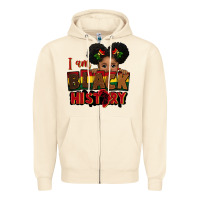 Sandshell i am black history black girl peekaboo juneteenth Zipper Hoodie - CowGirlArtShop