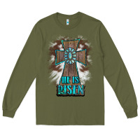 Army Green cross1 Long Sleeve Tee - RanaPortraitStore