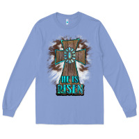 Colony Blue cross1 Long Sleeve Tee - RanaPortraitStore