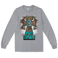 Heather Grey cross1 Long Sleeve Tee - RanaPortraitStore