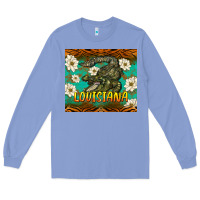 Colony Blue louisiana alligator tumbler Long Sleeve Tee - BarkalooDesign