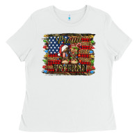 White proud veteran christmas army Ladies Tee - Jasminsmagicworld