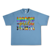Pebble Blue Western Happy Pride Month LGBTQ+ Urban Heavy Tee - BundleAndBundleShop