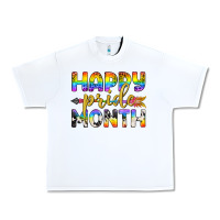White Western Happy Pride Month LGBTQ+ Urban Heavy Tee - BundleAndBundleShop