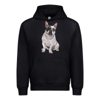 Black white black french bulldog Urban Hoodie - LillyAllenDesigns