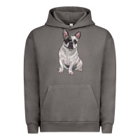 Pigment Tornado white black french bulldog Urban Hoodie - LillyAllenDesigns