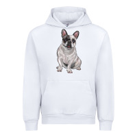 White white black french bulldog Urban Hoodie - LillyAllenDesigns
