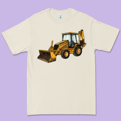 Backhoe Loader Truck Premium Tee Designed By Lillyallendesigns