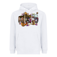 White Mexico Heavyweight Hoodie - FaDigitalArtStudio
