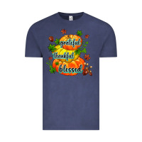 Vintage Denim grateful thankful blessed Vintage Tee - MaliasSmallBusiness