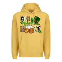 Antique Gold Bad green boozy St. Patrick's Day Premium Hoodie - CowGirlArtShop