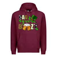 Burgundy Bad green boozy St. Patrick's Day Premium Hoodie - CowGirlArtShop