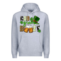 Heather Grey Bad green boozy St. Patrick's Day Premium Hoodie - CowGirlArtShop