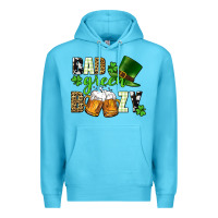 Ocean Blue Bad green boozy St. Patrick's Day Premium Hoodie - CowGirlArtShop