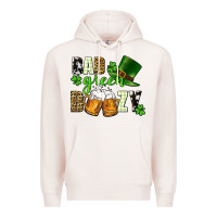 Pale Pink Bad green boozy St. Patrick's Day Premium Hoodie - CowGirlArtShop
