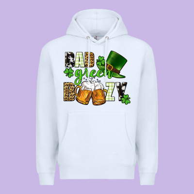 Bad Green Boozy St. Patrick's Day Premium Hoodie Designed By Cowgirlartshop