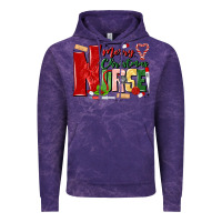 Cloud Purple merry christmas nurse Vintage Hoodie - MaliasSmallBusiness