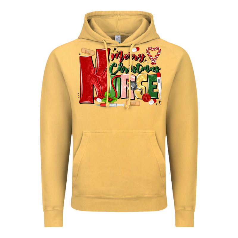 Merry Christmas Nurse Vintage Hoodie by MaliasSmallBusiness | Teevron