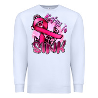 White Refuse to sink Cancer Premium Sweatshirt - FaDigitalArtStudio