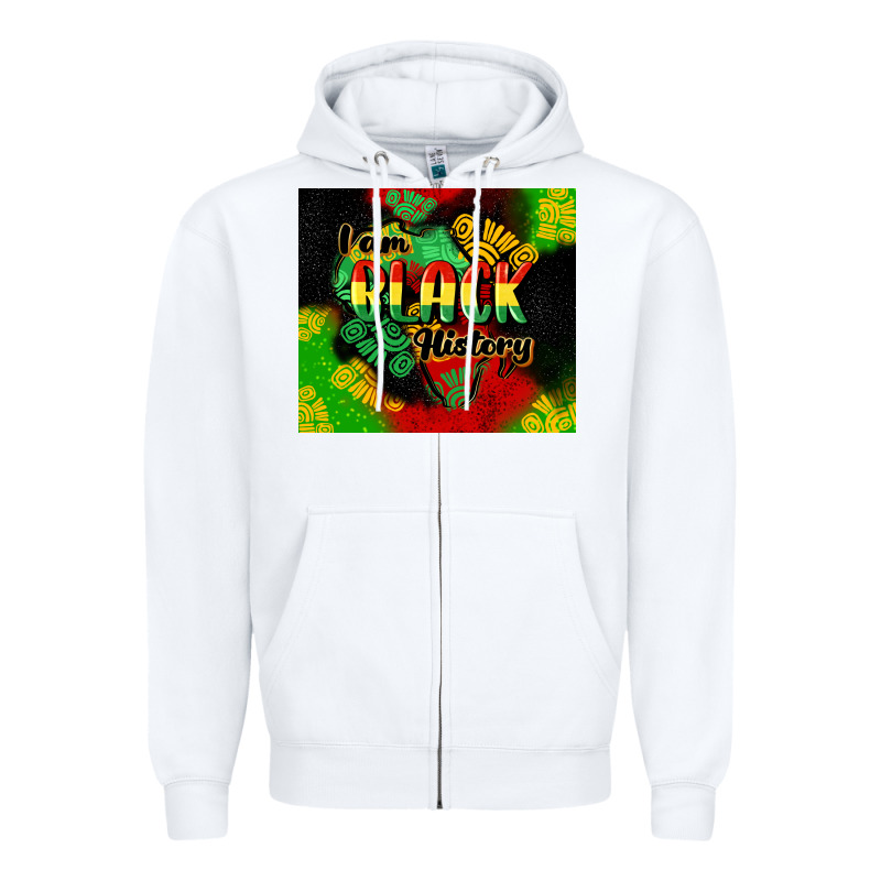 I Am Black History Tumbler Cowgirl Zipper Hoodie by CowGirlArtShop | Teevron
