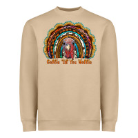 Mushroom gobble till you wobble thanksgiving rainbow Heavyweight Sweatshirt - RanaPortraitStore