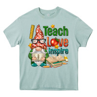 Arona gnome teach love inspire Heavy Core Tee - NancyCooperArtShop